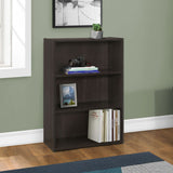 36" Brown Wood Adjustable Bookcase