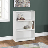 36" Gray Wood Adjustable Bookcase