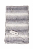 50" X 60" Grey And White Modern Contemporary Heated Throw Blankets