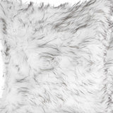 18" X 18" X 5" Gradient Gray Faux Fur 2Pack Pillow