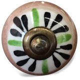 1.5" X 1.5" X 1.5" Ceramic Metal Multicolor 12 Pack Knob