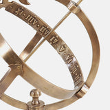 5.5" X 7" X 8.5" Brass Armillary