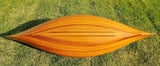 26.25" X 118.5" X 16" Wooden Canoe With Ribs Curved Bow