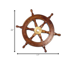 24" X 24" X 2" Ship Wheel