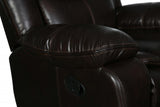 86" Brown And Black Italian Leather Sofa