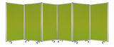 212 X 1 X 71 Green Metal 6 Panel Screen