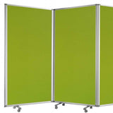 212 X 1 X 71 Green Metal 6 Panel Screen