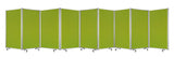 318" X 1" X 71" Green, Metal, 9 Panel, Screen