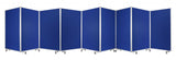 318" X 1" X 71" Blue, Metal, 9 Panel, Screen