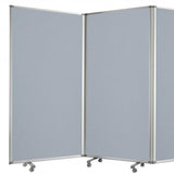 318" X 1" X 71" Metal, Grey, 9 Panel, Screen