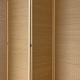 7" Light Bamboo 4 Panel Room Divider Screen