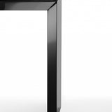 63 X 15 X 35 Black Lacquer Console