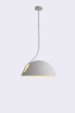 19 X 19 X 40.5 White Aluminum Pendant Lamp