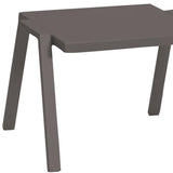 16" Taupe Aluminum End Table