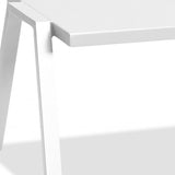 22 X 18 X 16 White Aluminum Side Table