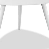 16" White Aluminum End Table