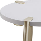 40 X 40 X 13 Matte White Finish Coffee Table