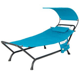 Blue, Hammock, Style, Chaise, Lounge, Chair, Canopy, Storage, Bag