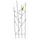 60-inch High Metal Garden Trellis with Climbing Vine Leaf Design