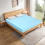 King size, 3-inch Thick, Gel-Infused, Air Foam, Mattress Topper, Light Blue