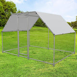 10-Ft x 6.5-Ft, Outdoor, Walk-in, Metal, Chicken Coop, Water-Resistant Cover